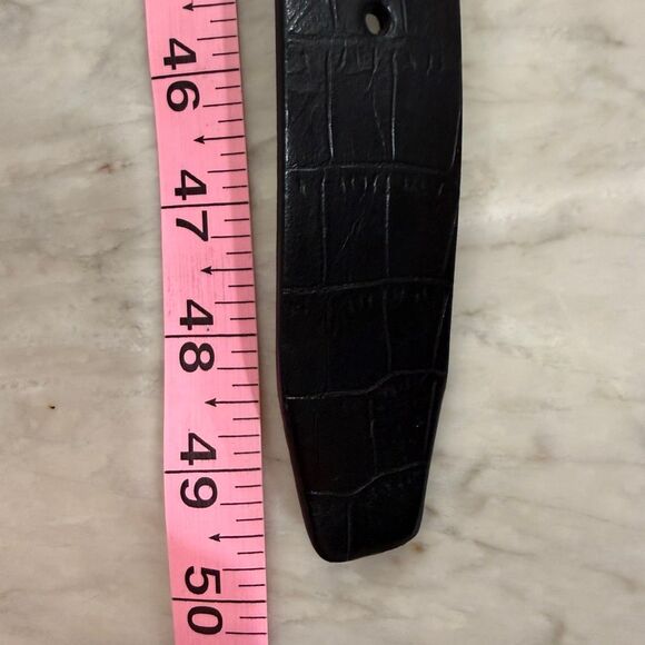 Walter Hagen reversible golf belt black crocodile print leather size XL NWT - Picture 5 of 5